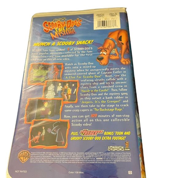 Scooby Doo’s Greatest Mysteries VHS Vintage Tape By Cartoon Network Vintage VHS - Picture 7 of 7